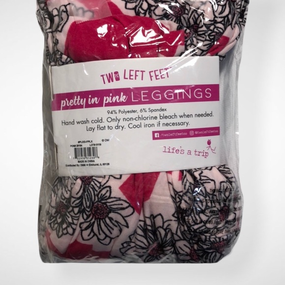 Two Left Feet Pretty In Pink Leggings - Picture 5 of 5